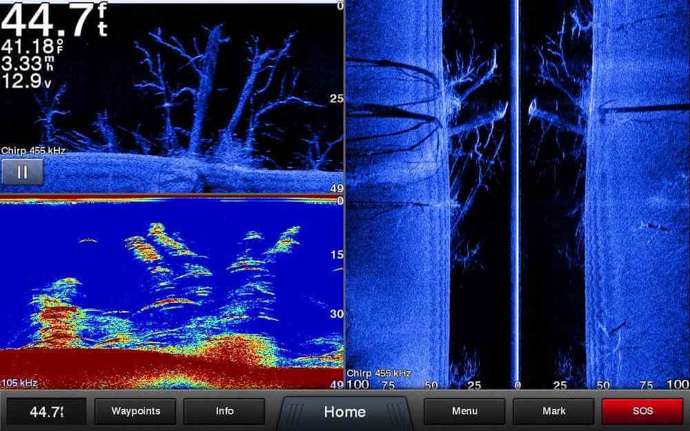 Down Imaging On A Fish Finder